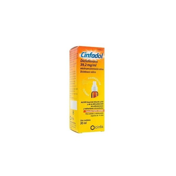 CINFADOL DICLOFENACO 39,2 mg/ml SOLUCION PARA...