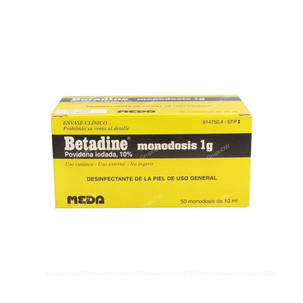 BETADINE UNIDOSIS 1.000 mg SOLUCION CUTANEA EN...