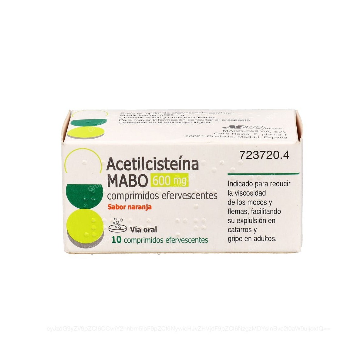 ACETILCISTEINA MABO 600 mg COMPRIMIDOS...