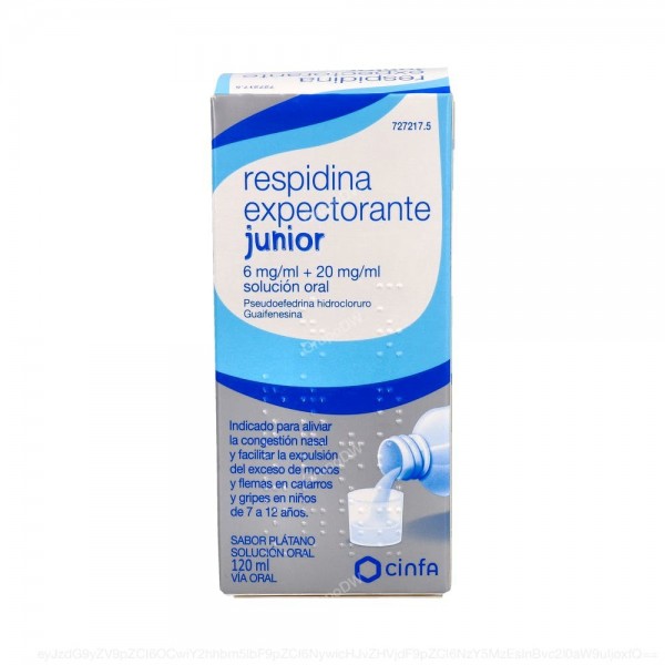 RESPIDINA EXPECTORANTE JUNIOR 6 mg/ml + 20 mg/ml SOLUCION...
