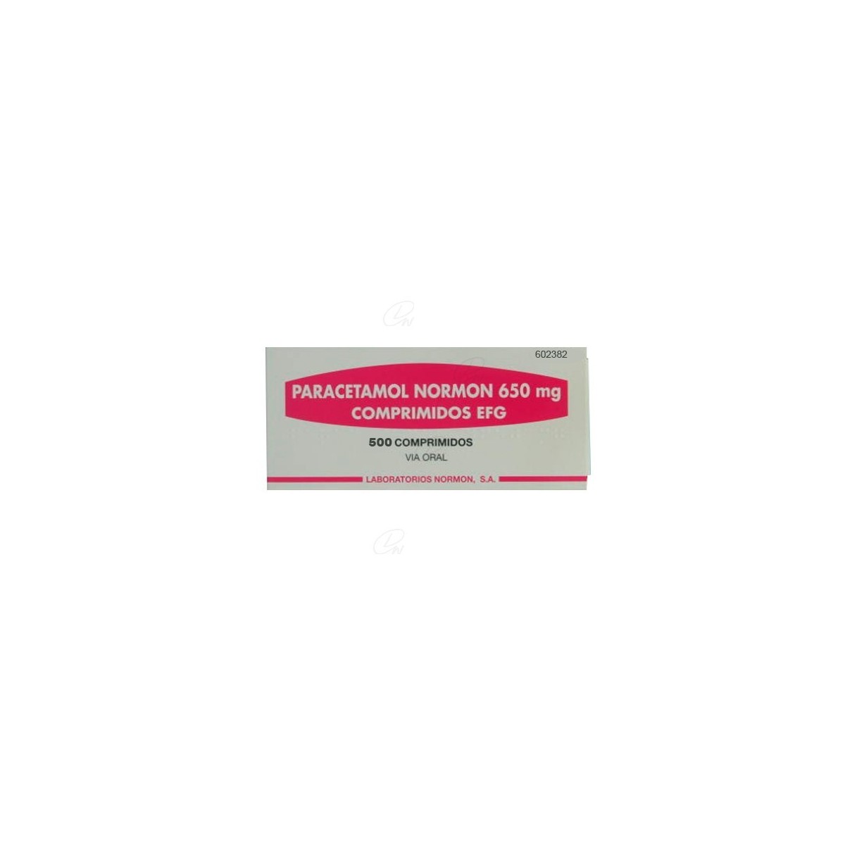 PARACETAMOL NORMON 650 mg COMPRIMIDOS EFG