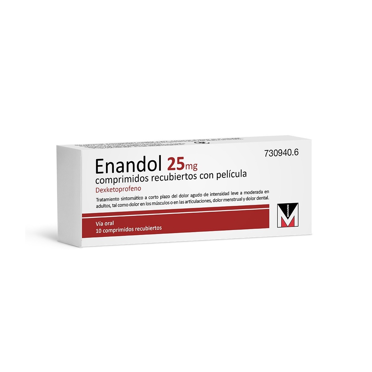 ENANDOL 25 mg COMPRIMIDOS RECUBIERTOS CON PELICULA