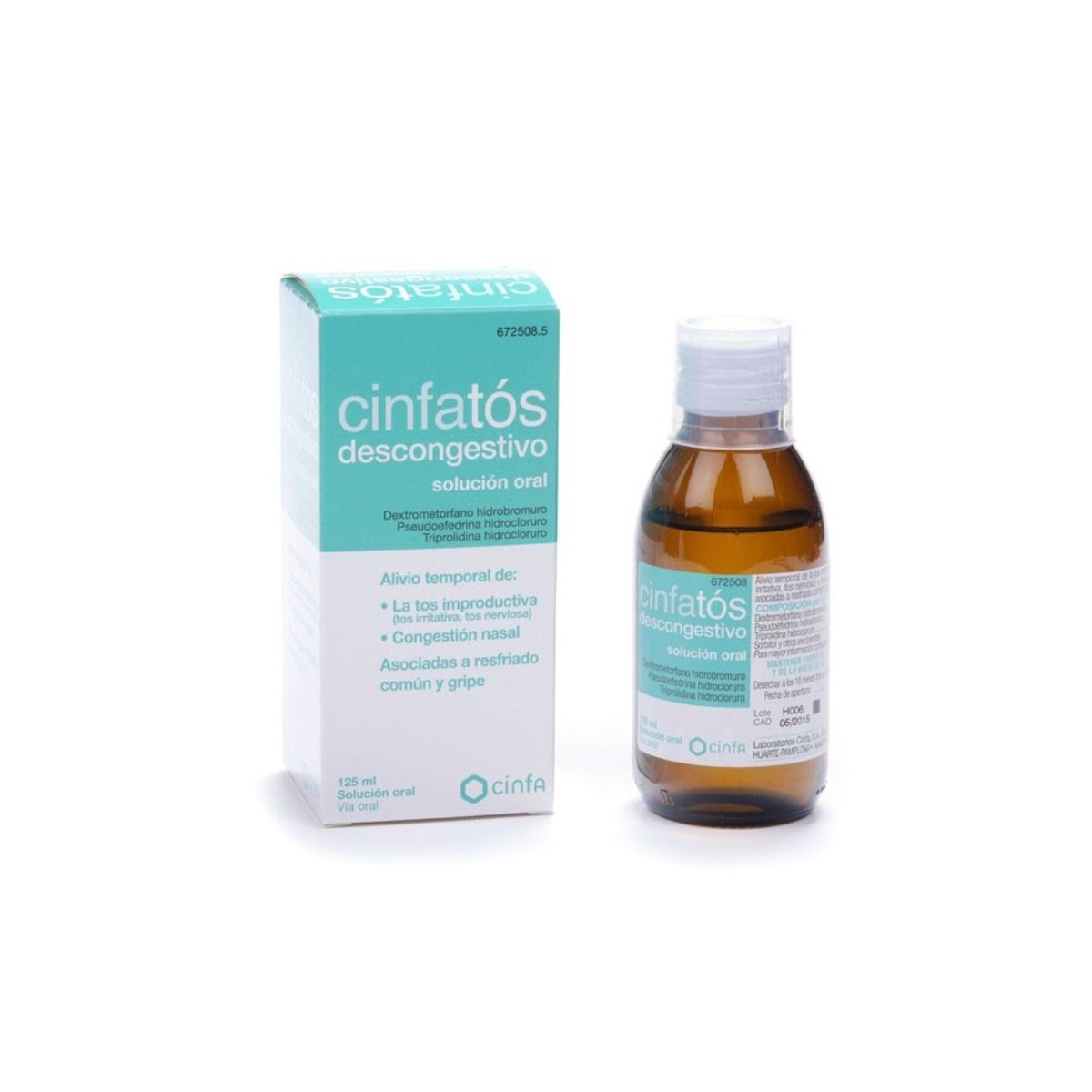 CINFATOS DESCONGESTIVO SOLUCION ORAL, 125ml