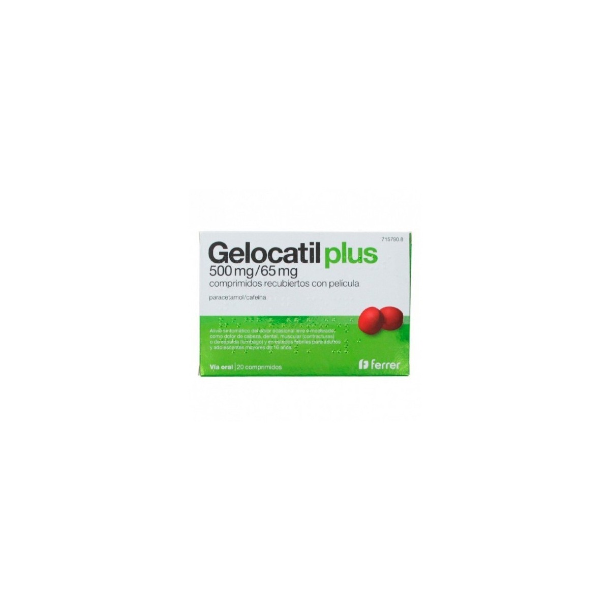 GELOCATIL PLUS 500 mg/65 mg COMPRIMIDOS...