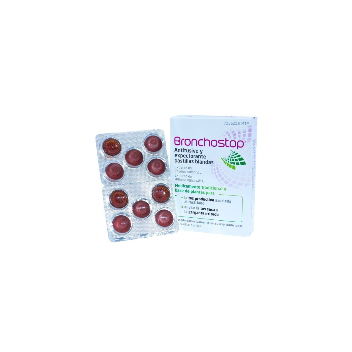 BRONCHOSTOP ANTITUSIVO Y EXPECTORANTE PASTILLAS...