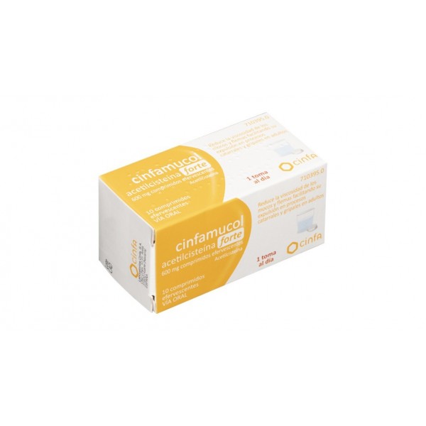 CINFAMUCOL ACETILCISTEINA FORTE 600 mg COMPRIMIDOS...