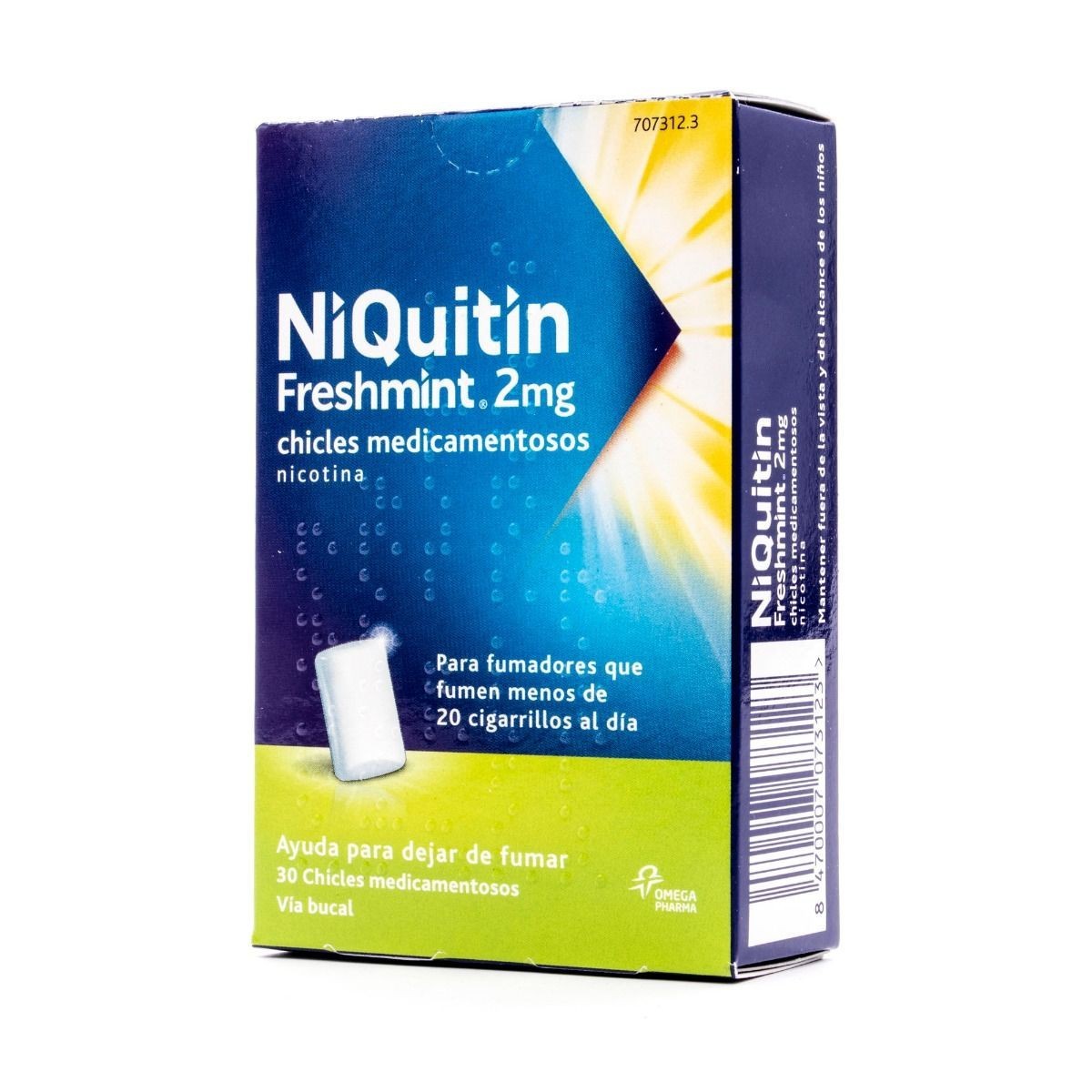 NIQUITIN MINT 2 mg CHICLES MEDICAMENTOSOS, 30...