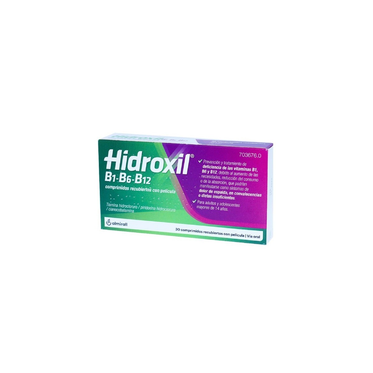 HIDROXIL B1-B6-B12 COMPRIMIDOS RECUBIERTOS CON...