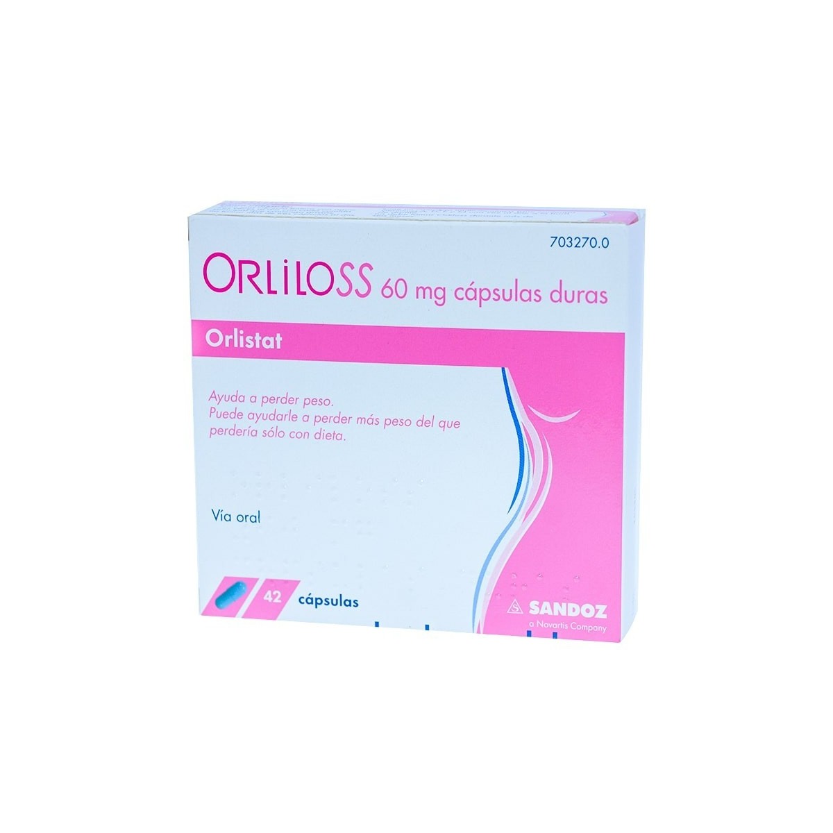 ORLILOSS 60 mg CAPSULAS DURAS  (Blister)