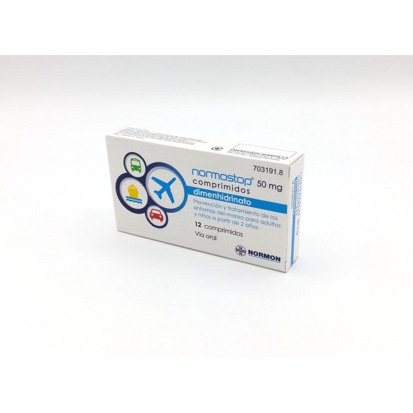 NORMOSTOP 50 mg COMPRIMIDOS, 12 comprimidos (Blister...
