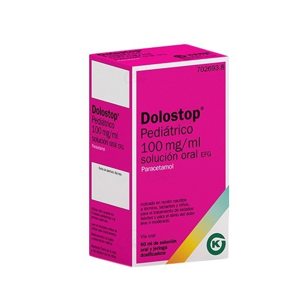 DOLOSTOP PEDIATRICO 100 mg/ml SOLUCION ORAL, 60 ml