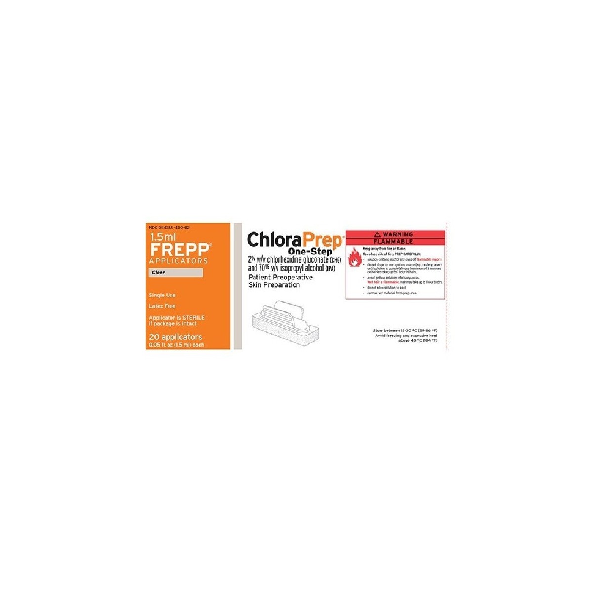 CHLORAPREP INCOLORO 20 mg/ml + 0,70 ml/ml...