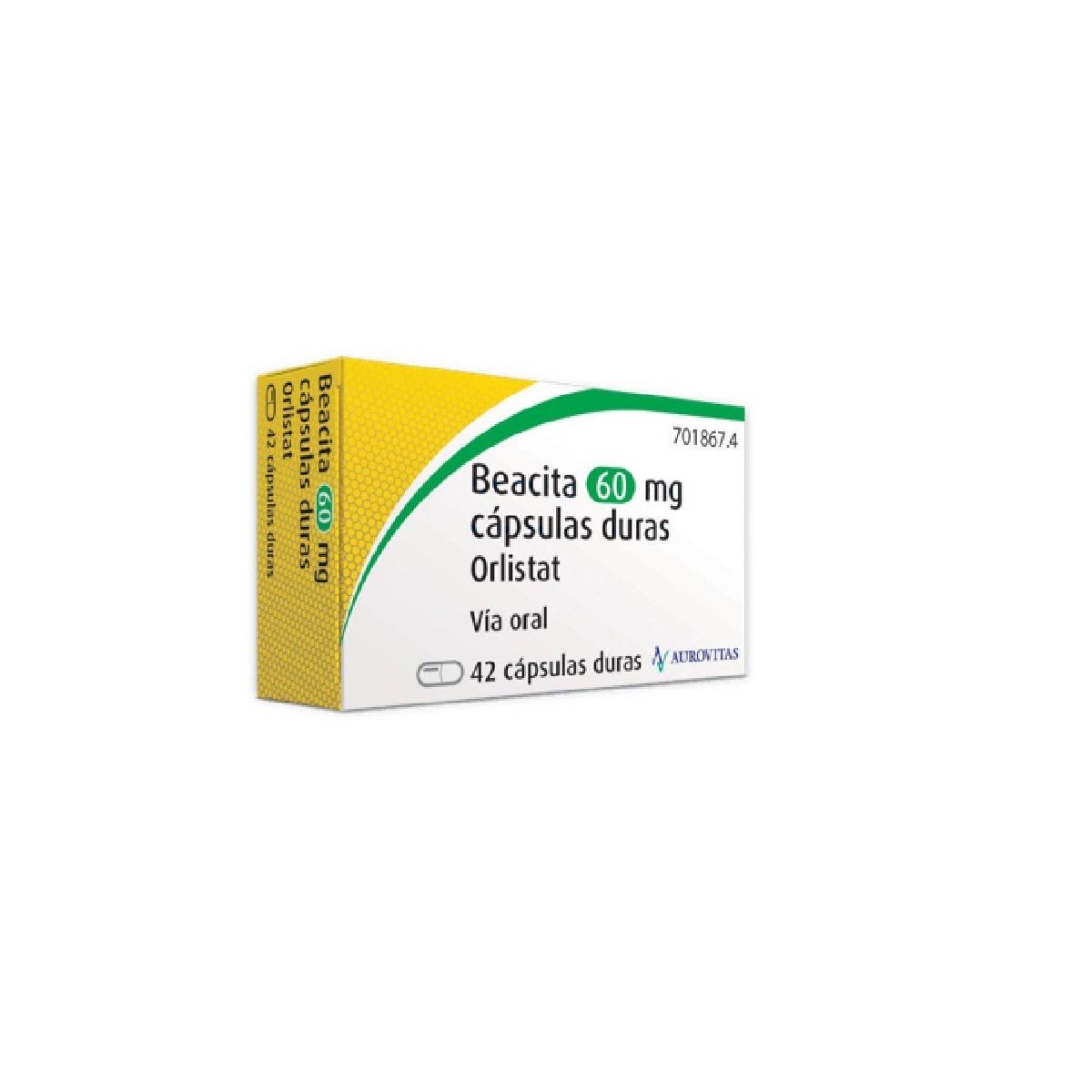 BEACITA 60 mg CAPSULAS DURAS, 42 capsulas