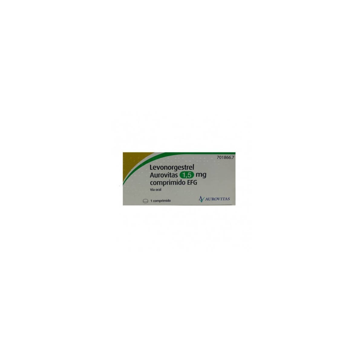 LEVONORGESTREL AUROVITAS EFG 1.5 mg COMPRIMIDO...