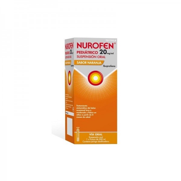 NUROFEN PEDIATRICO 20 mg/ml SUSPENSION ORAL NARANJA, 1...