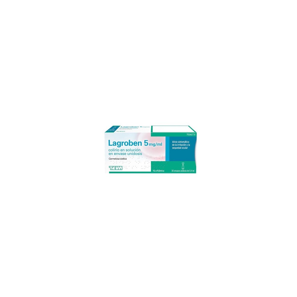 LAGROBEN 5 mg/ml COLIRIO SOLUCION EN ENVASE...
