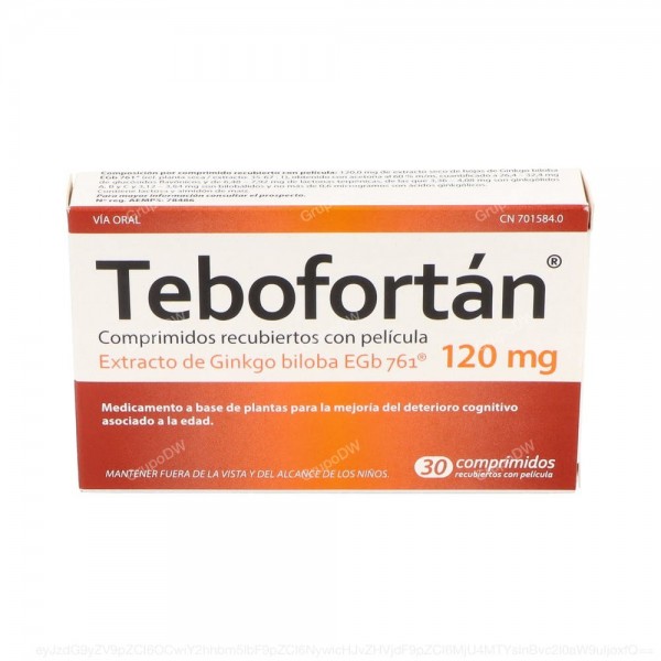 TEBOFORTAN 120 mg COMPRIMIDOS RECUBIERTOS CON PELICULA,...