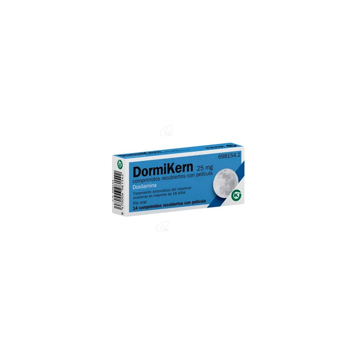 DORMIKERN 25 mg COMPRIMIDOS RECUBIERTOS CON...
