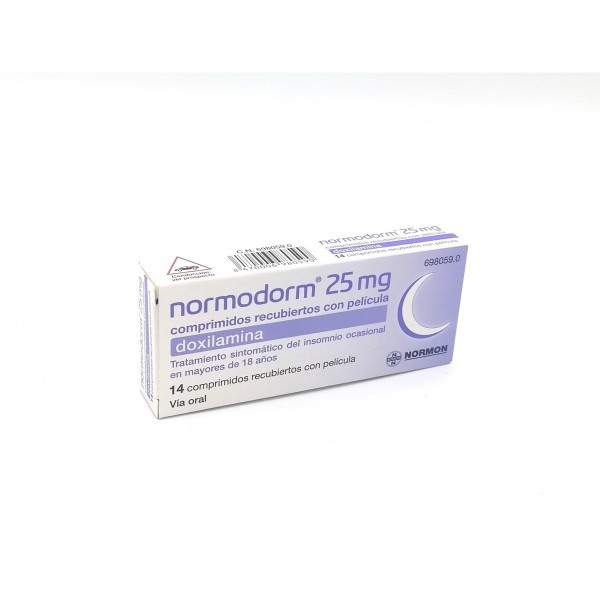 NORMODORM 25 mg COMPRIMIDOS RECUBIERTOS CON PELICULA, 14...