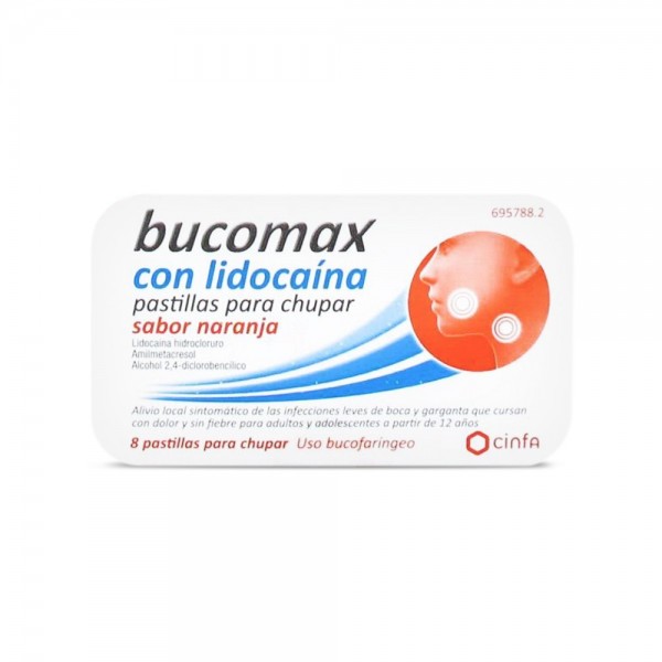 BUCOMAX CON LIDOCAINA PASTILLAS PARA CHUPAR SABOR...
