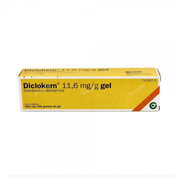 DICLOKERN 11.6 MG/G GEL TOPICO, 1 tubo con 100 g de gel