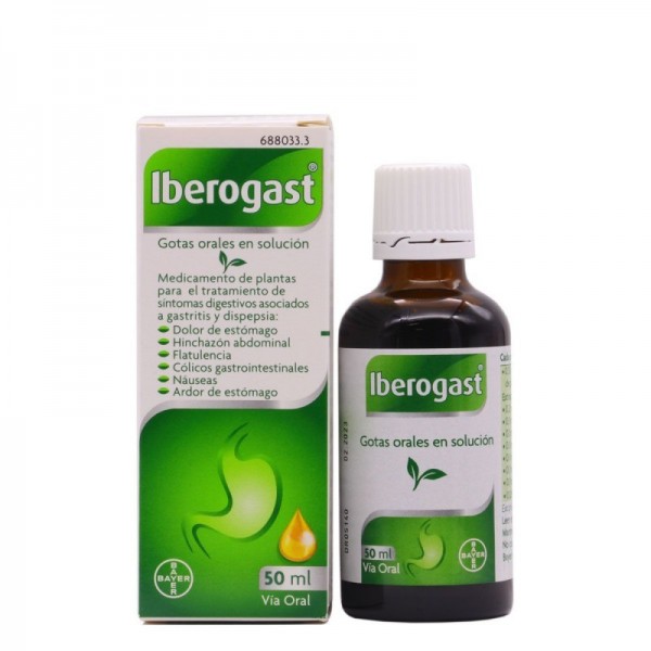 IBEROGAST GOTAS ORALES EN SOLUCION, 1 frasco de 50 ml