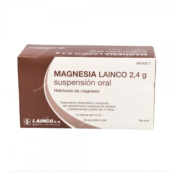 MAGNESIA LAINCO 2,4 g SUSPENSION ORAL, 14 sobres de 12 ml