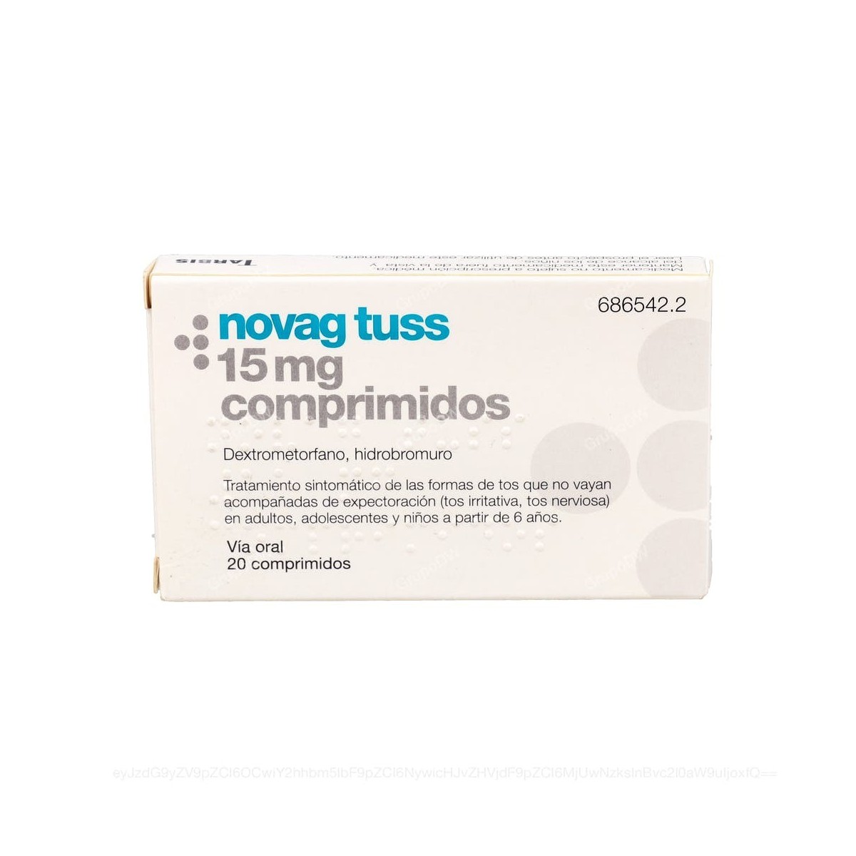 NOVAG TUSS 15 mg COMPRIMIDOS, 20 comprimidos