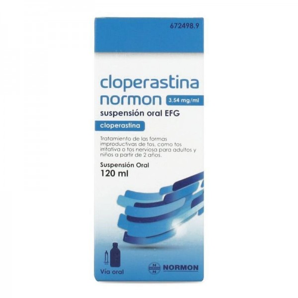 CLOPERASTINA NORMON EFG 3.54 mg/ml SUSPENSION ORAL 120 ml