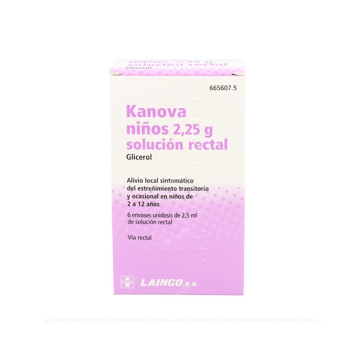 KANOVA NIÑOS 2,25g SOLUCION RECTAL, 6 enemas