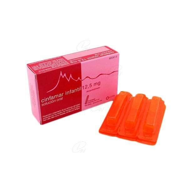 CINFAMAR INFANTIL 12,5 mg SOLUCION ORAL, 6 envases...