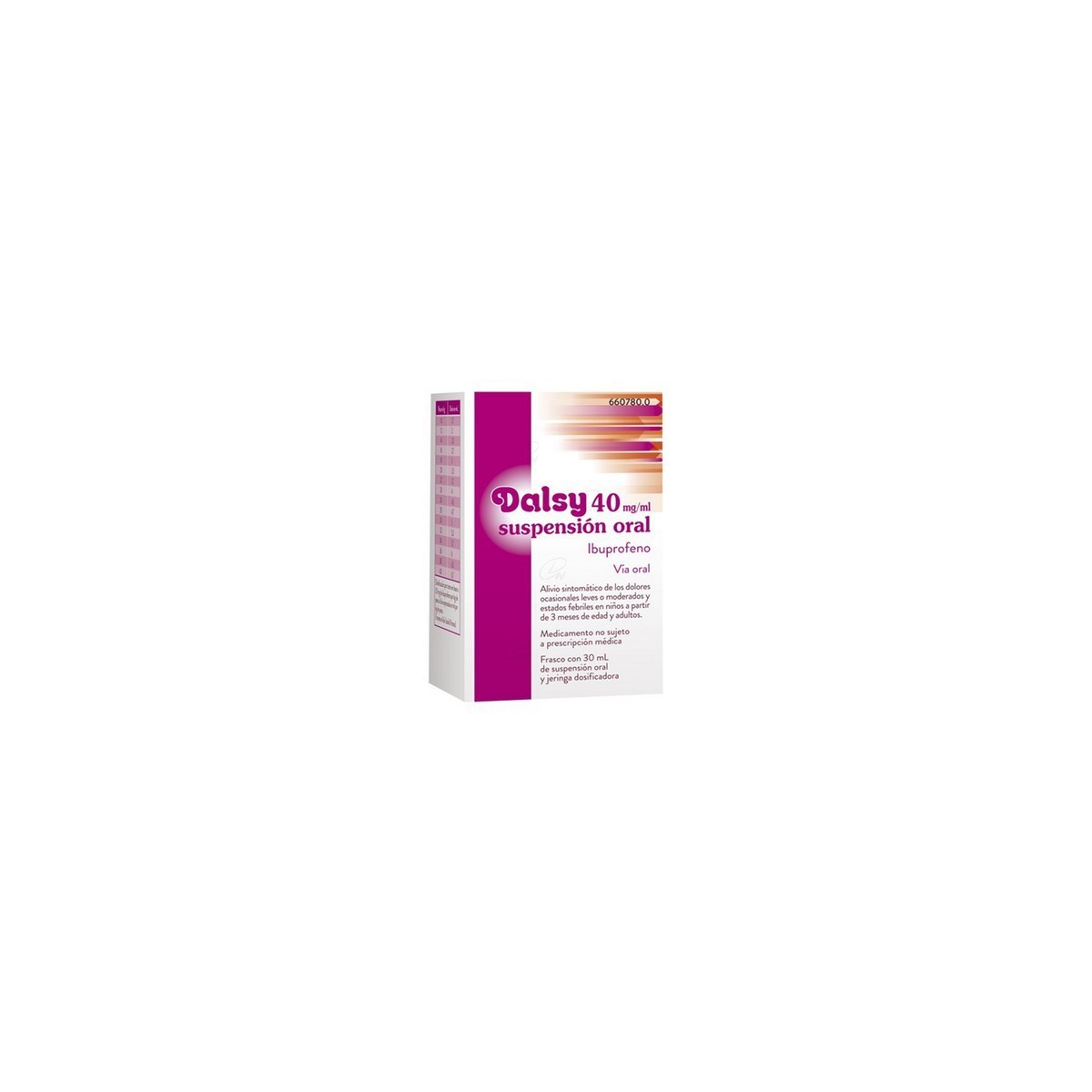 DALSY 40 mg/ml SUSPENSION ORAL, 1 frasco de 30 ml
