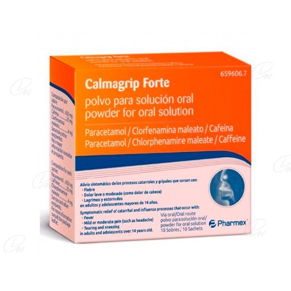 CALMAGRIP FORTE SOBRES POLVO SOLUCION ORAL, 10 sobres