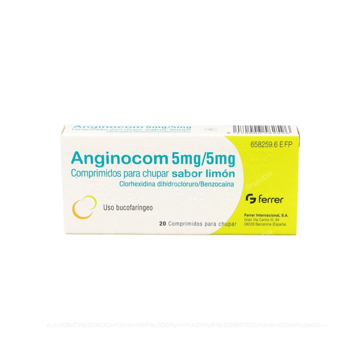 ANGINOCOM 5 mg/5 mg COMPRIMIDOS PARA CHUPAR...