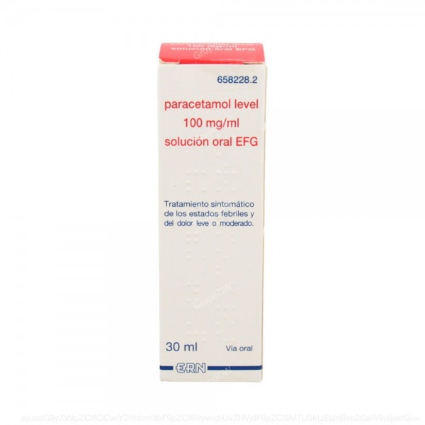 PARACETAMOL LEVEL 100 mg/ml SOLUCION ORAL EFG, 1 frasco...