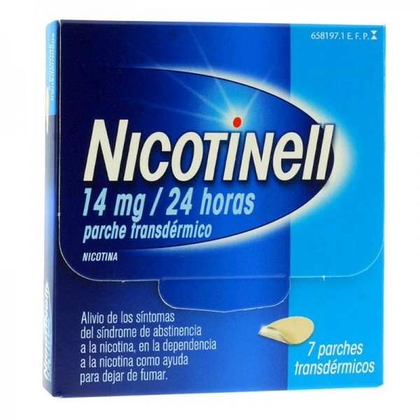 NICOTINELL 14 mg/24 HORAS PARCHE TRANSDERMICO, 7 parches