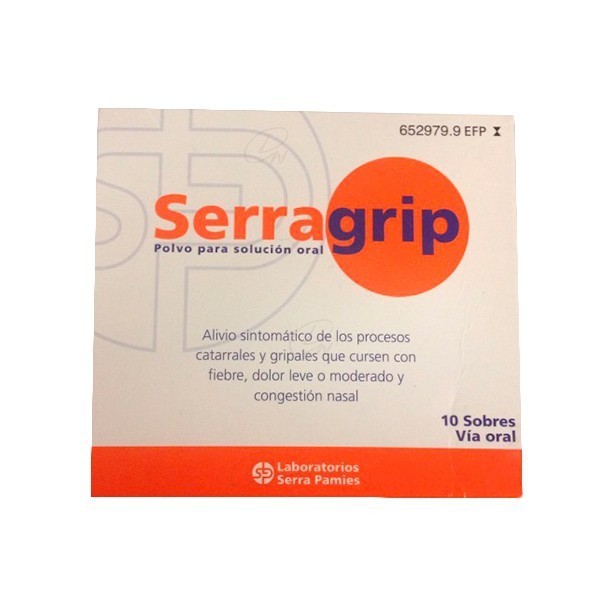 SERRAGRIP 650 mg/ 10 mg/ 4 mg POLVO PARA SOLUCION ORAL,...