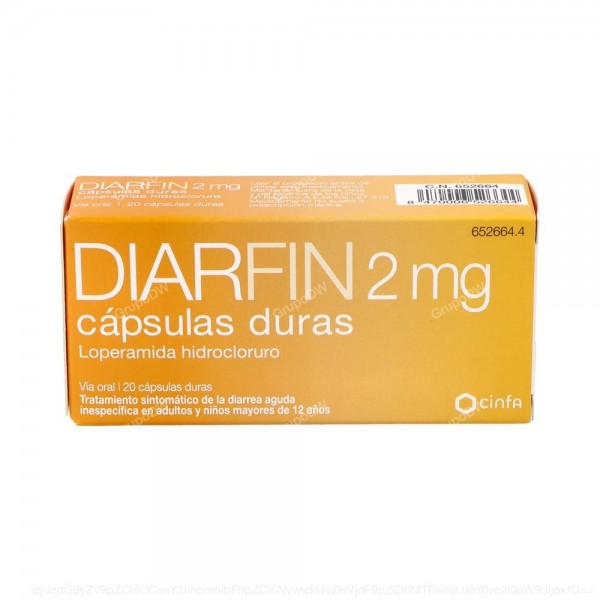 DIARFIN 2 mg CAPSULAS DURAS, 20 capsulas