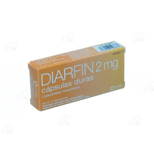 DIARFIN 2 mg CAPSULAS DURAS, 10 capsulas