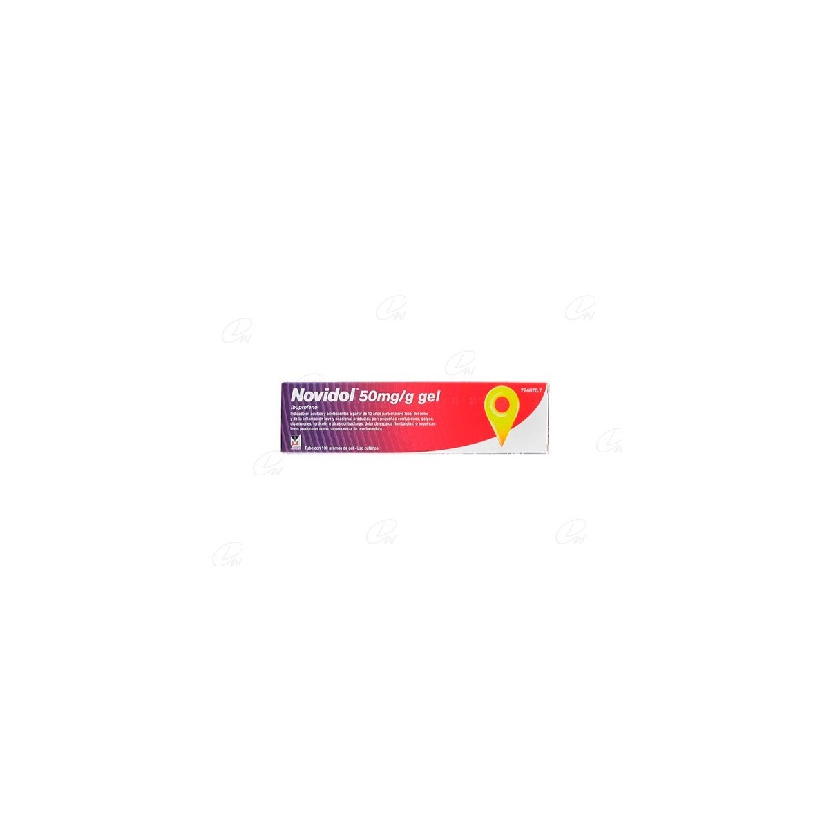 NOVIDOL 50 mg/g GEL, 1 tubo de 100 g