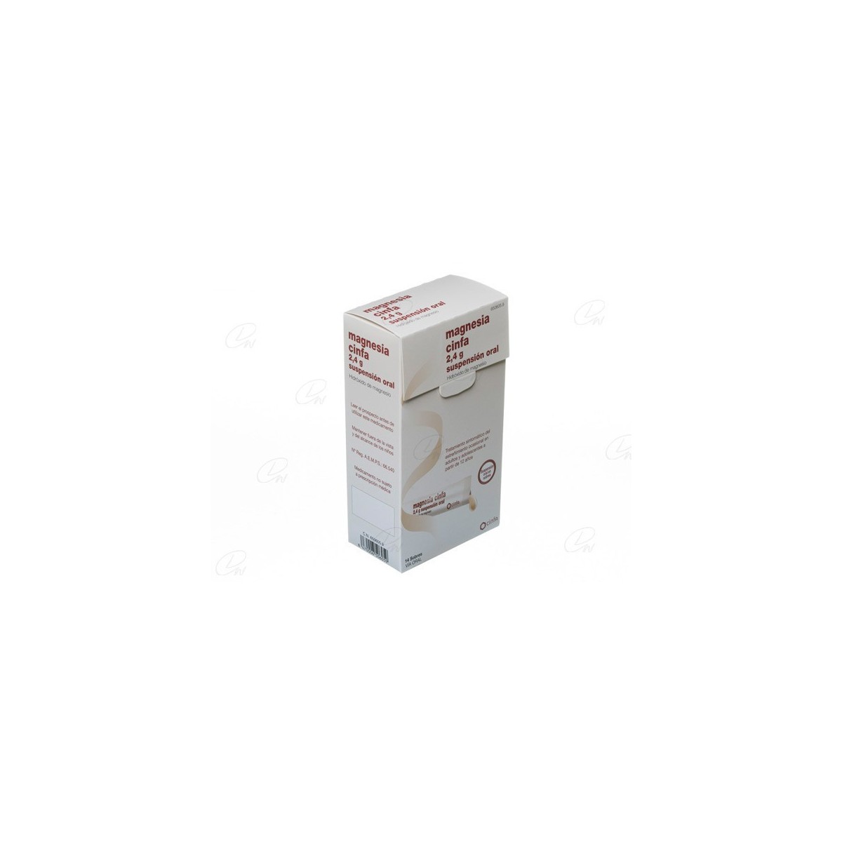 MAGNESIA CINFA 2,4 g SUSPENSION ORAL, 14 sobres