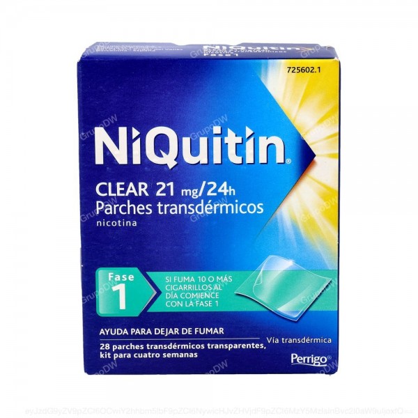 NIQUITIN CLEAR 21 mg/24 HORAS PARCHE TRANSDERMICO, 28...