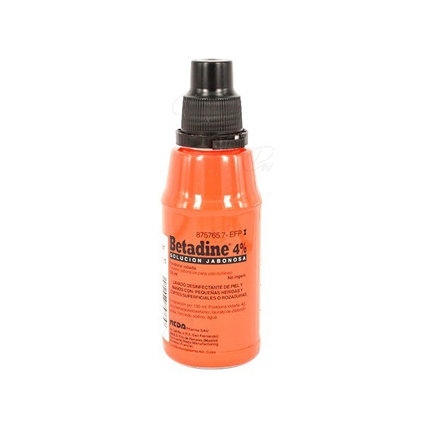 BETADINE JABONOSO 40 mg/ml SOLUCION CUTANEA, 1 frasco de...
