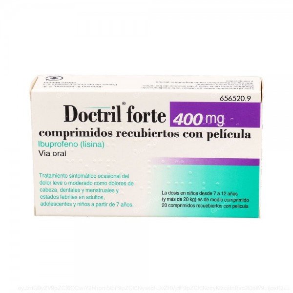 DOCTRIL FORTE 400 MG COMPRMIDOS RECUBIERTOS CON PELICULA,...