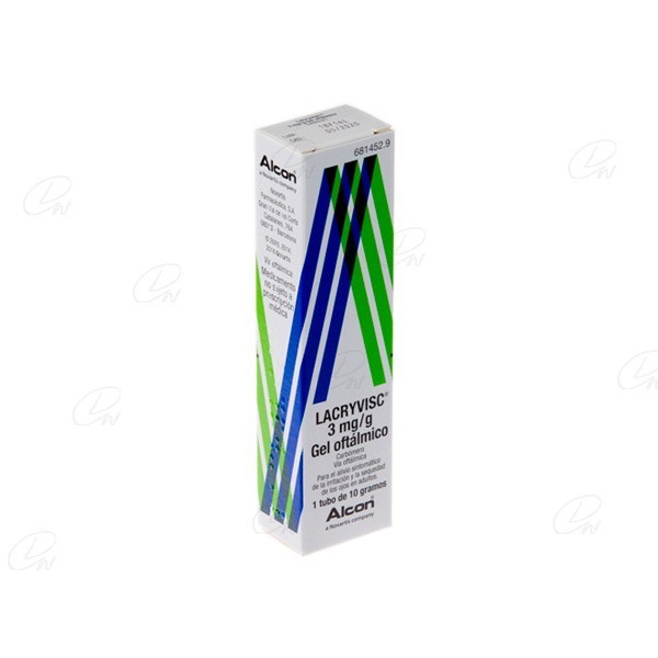 LACRYVISC 3 mg/g GEL OFTALMICO, 1 tubo de 10 g