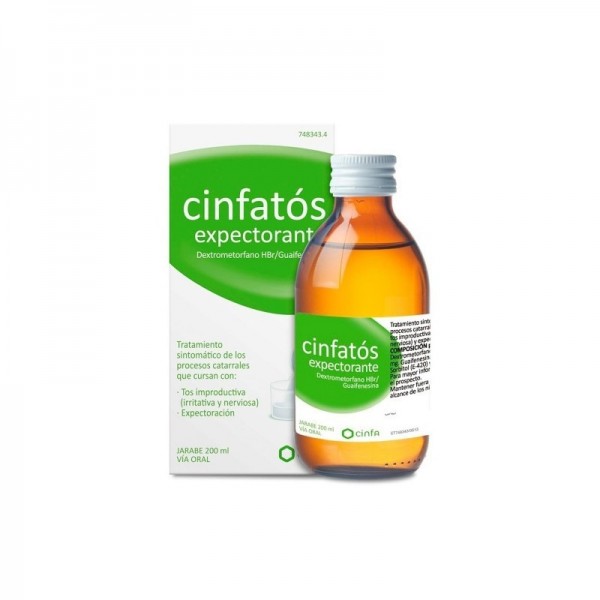 CINFATOS EXPECTORANTE 2 mg/ml + 20 mg/ml SOLUCION ORAL, 1...