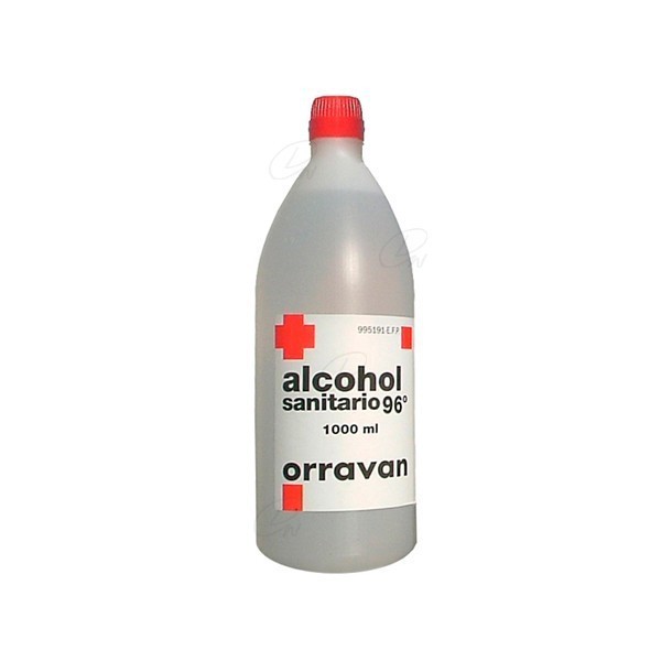 ALCOHOL 96º SANITARIO ORRAVAN SOLUCION CUTANEA, 1 frasco...