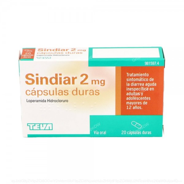 SINDIAR 2 mg CAPSULAS DURAS, 20 capsulas