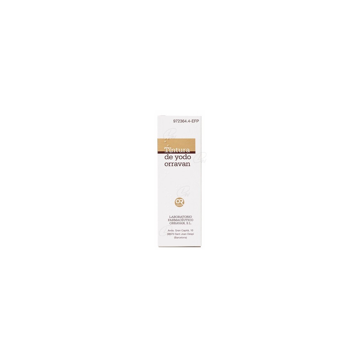 TINTURA DE YODO ORRAVAN 20 mg/ml SOLUCION...
