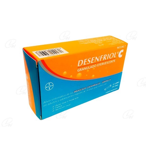 DESENFRIOL C GRANULADO EFERVESCENTE, 10 sobres